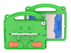 Dux Ducis Panda Kids Soft Tablet Skal iPad 9.7 ( 2017 / 2018 ) - Grön
