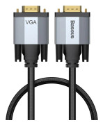 Baseus Enjoyment Series, 1 m, VGA (D-Sub), VGA (D-Sub), Hankoppling, Hankoppling, Svart