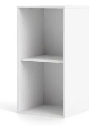 Lilly hyllenhet vertikal 2 fack mattvit.