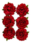 Mulberry pappersrosor Jubilee - 30 mm - Red - 6 st