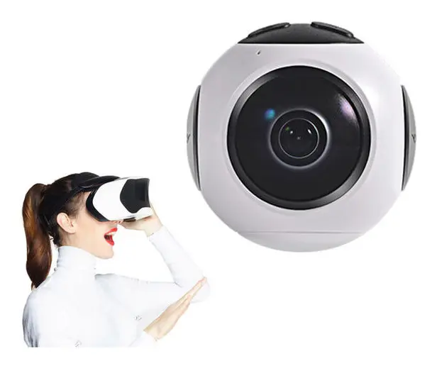 XANES MR360 360 * 220 vidvinkelskärm Panoramic VR-kamera 1080p Flera 3D-förhandsgranskningslägen 8G Fisheye Lins Ultra HD WiFi Mini Sports Camera