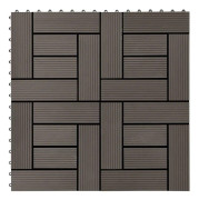 Medina Trall 22 st 30x30 cm 2 kvm WPC mörkbrun