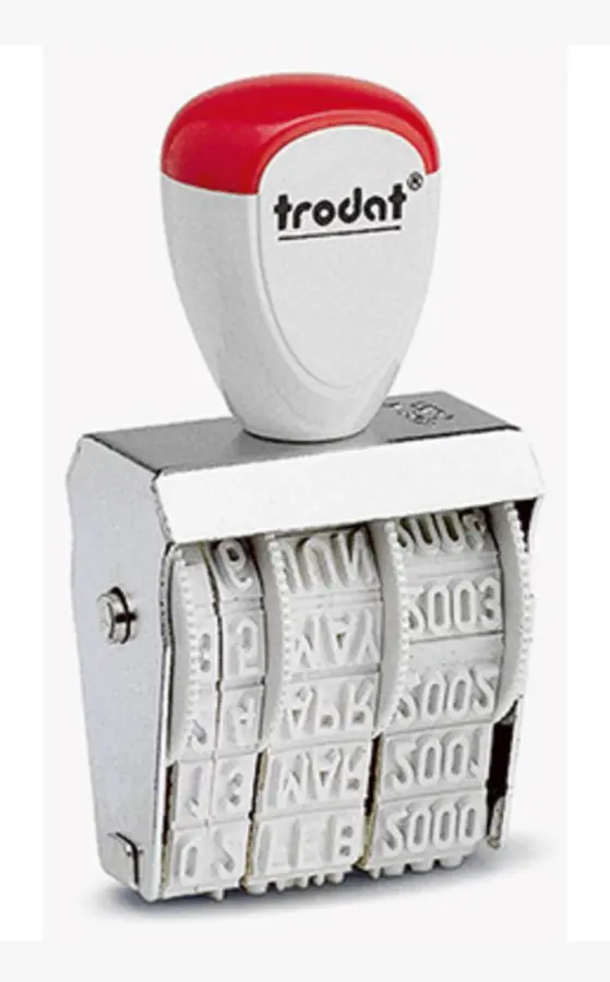 Trodat CLASSIC 1010 Datumstämpel 26 x 4 mm (b x h) Silver