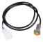 Universal Motorcykel LED LCD Hastighetsmätare Digital sensor Odemeter Wire Harness