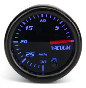 Universal 2 tum 52mm mekanisk vakuumintagsmätare Digital 7-färgdisplaydisplay Bilomriktare