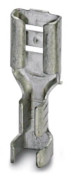 Phoenix Contact 3240157 Flatstifthylsa Anslutningsbredd: 4.8 mm Anslutningstjocklek: 0.5 mm 180 ° Oisolerad Metall 100