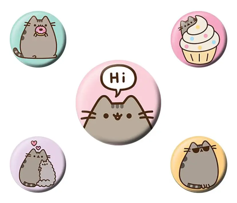 Pusheen, 5x Pins