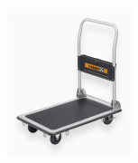 Meister Werkzeuge 8985540 Plattformsvagn hoppfällbar, med förvaringsfack Stål Last (max.): 300 kg