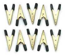 Wendao WD-011 Alligator Clips Crocodile Clamp Batteri Wire Clip Testkontakter 10st – 50mm Svart