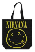 Nirvana Cotton Tote Bag: Smiley