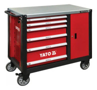 Yato YT-09002, Stål, Röd, 6 lådor, 1 lådor, 600 kg, 25 kg