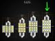 Spollampor 42mm 6000k vit 4-pack led 2835SMD C5W SV8.5 41mm