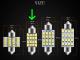 Spollampor 36mm 6000k vit 4-pack Led 2835SMD C5W SV8.5