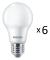 6-pack LED E27 Normal Frost 60W 806lm