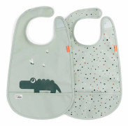 Done by Deer, 2-Pack Croco Haklappar Gröna