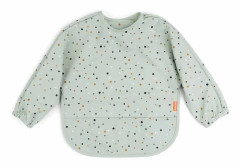 Done by Deer, Happy Dots 6-18 m Haklapp Med Ärm Grön