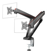DELTACO Gaming GAM-102 Spring-Assisted Dual Monitor Arm