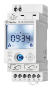 kopplingsur för DIN-skena Driftspänning: 230 V/AC Finder 12.A2.8.230.0000 2 switch 16 A 250 V/AC Astronomisk, Veckoprog
