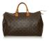 Pre-owned Louis Vuitton Monogram Speedy 40 Brown