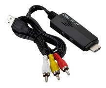 HDMI till RCA Adapter 1080P - Svart