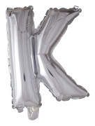 Folieballong med bokstäver i silver 41 cm