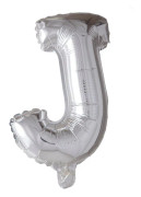 Folieballong med bokstäver i silver 41 cm