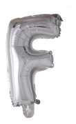 Folieballong med bokstäver i silver 41 cm