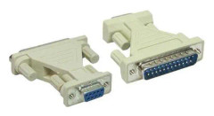 Alcasa 4073 D-Sub 9-stifts D-Sub 25-stifts vit kabelgränssnitt/adapter (4073)