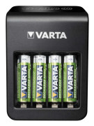 Varta LCD Plug Charger+ - 4 h batteriladdare/strömadapter - (för 4xAA/AAA, 1x9V) 4 x AA-typ - NiMH - 2100 mAh (USB)