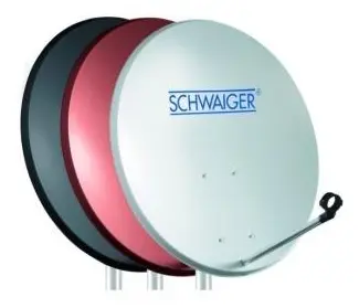 Schwaiger SPI550.2 Parabolantenn 60 cm Reflektormaterial: Stål Tegelröd
