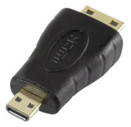 SpeaKa Professional SP-5136932, HDMI Mini (C), HDMI Micro (D), Svart