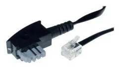 shiverpeaks BASIC-S telefonkabel, svart, 10,0 m - för marknaden: D / L - 1 st (BS70120-6/2)