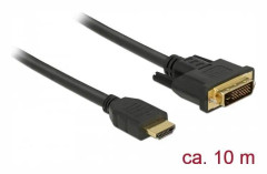 Delock HDMI till DVI 24+1 kabel dubbelriktad 10 m (85657)