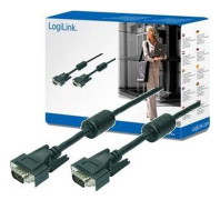 Logilink - VGA (D-Sub) till VGA (D-Sub) - 10 m - Svart
