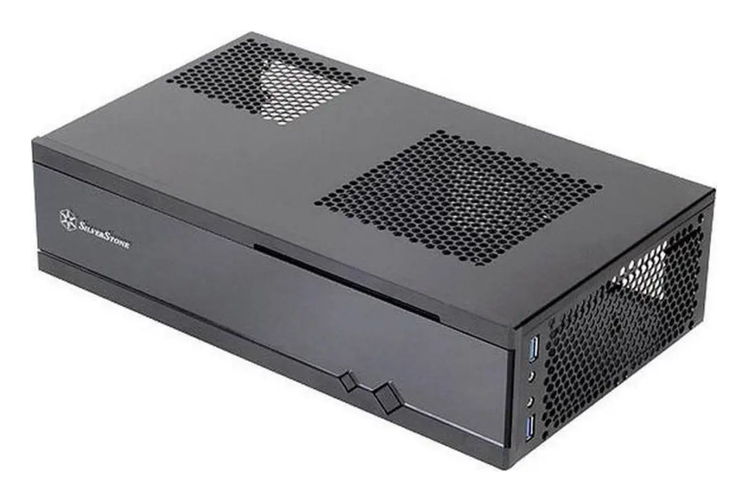  SILVERSTONE SST-ML05B Milo HTPC Gehäuse - schwarz