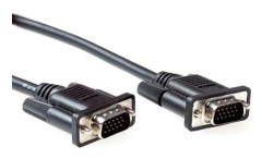 Ewent AK3226, 1,8 m, VGA (D-Sub), VGA (D-Sub), Hankoppling, Hankoppling, Svart
