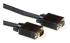 ACT - VGA (D-Sub) till VGA (D-Sub) hona - 1,8 m - Svart