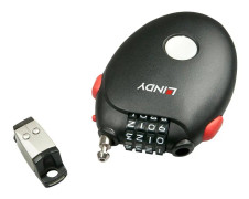 Lindy Travel Security Adapter - Säkerhetskabellås - 1,4 m
