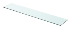 Hyllplan glas genomskinlig 80x15 cm