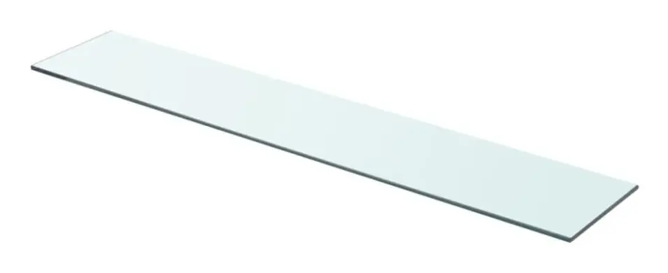 Hyllplan glas genomskinlig 80x15 cm
