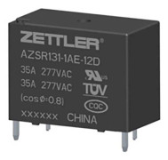 Zettler Electronics AZSR131-1AE-12DGW printrelä 12 V/DC 35 A 1 x slutkontakt