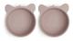 Nuuroo - Alex silicone deep plate 2-pack Koala - Woodrose