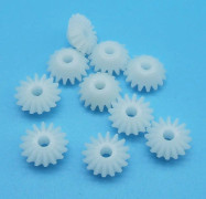 16 tänder 3mm axelhål avfasningsutrustning av leksaksdelar (16 tänder 3mm tätt) -