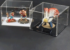 Transparent akryldisplayförvaringsbox, perspex för leksaker i garagesats - 6x6x6cm