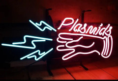 Bioshock plasmider - glas neonljus tecken