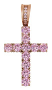 Korshängande bling cz stenar jesus