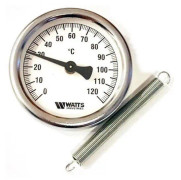 Watts Thermometer With Spring 63Mm 0-120°C