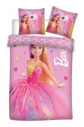 Barbie Påslakanset Junior 100×135 cm - Rosa
