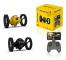 Flexibel hjul rotation led natt ljus rc bil studsa robot