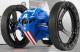 Flexibel hjul rotation led natt ljus rc bil studsa robot